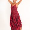 13-rojo y azul-a-vestido asimétrico tirantes estampado elefantes