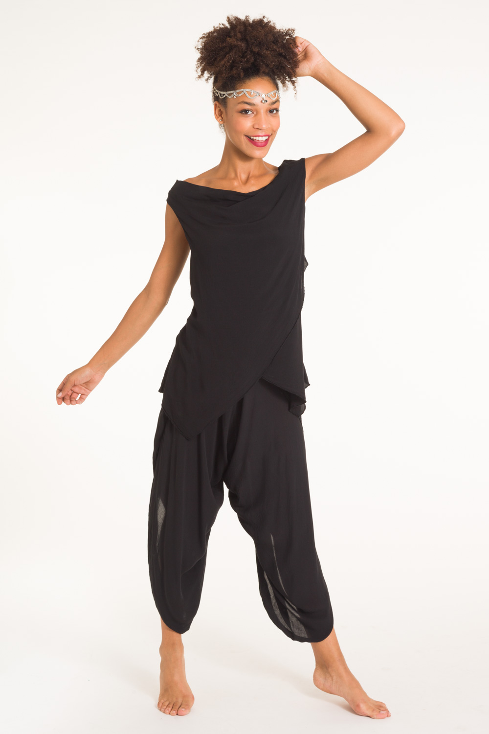 20-negro-a-pantalón telas cruzadas abierto en laterales