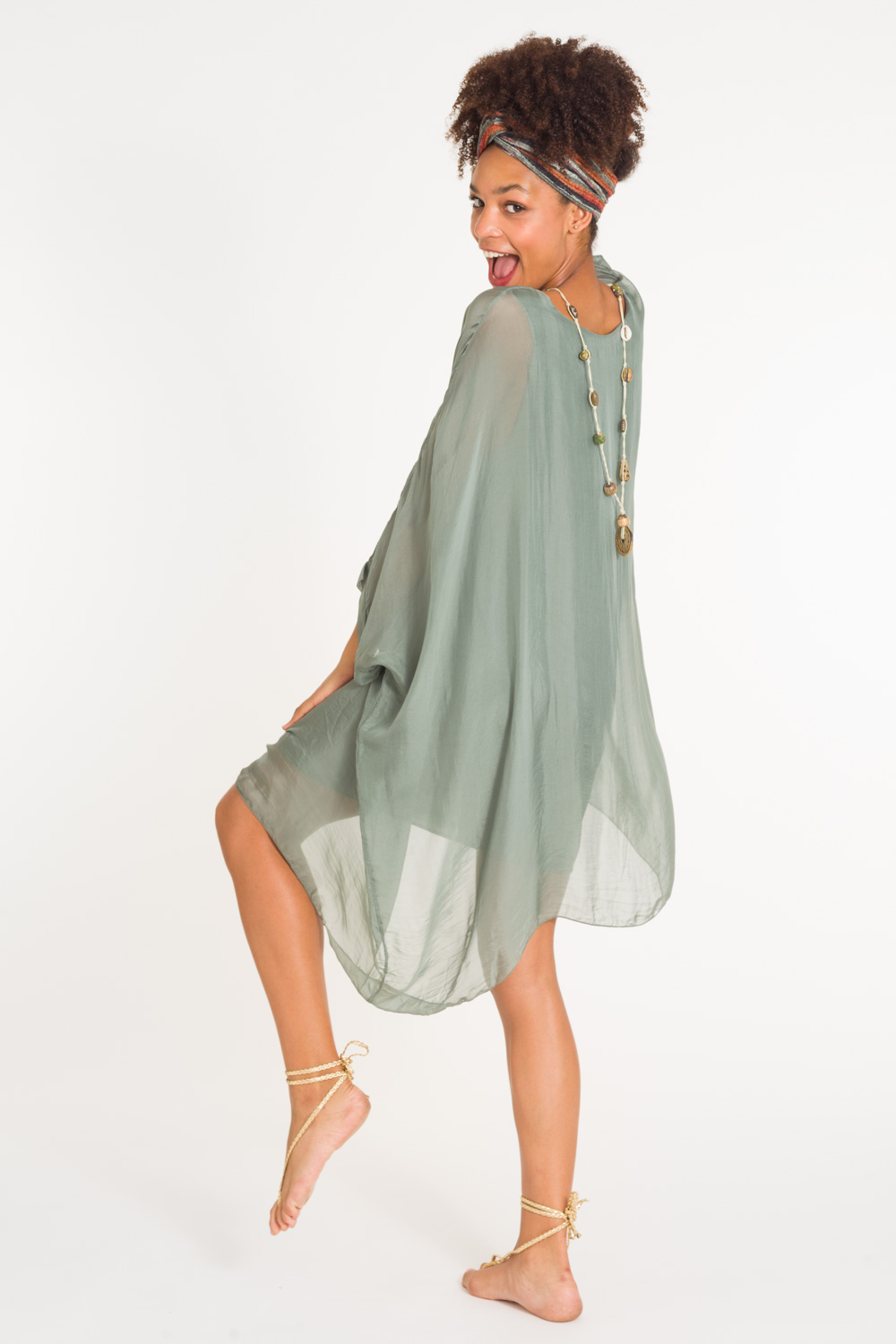 7-verde-b-vestido-blusa seda italiana