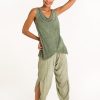 9-verde-a-blusa escote drapeado con caida