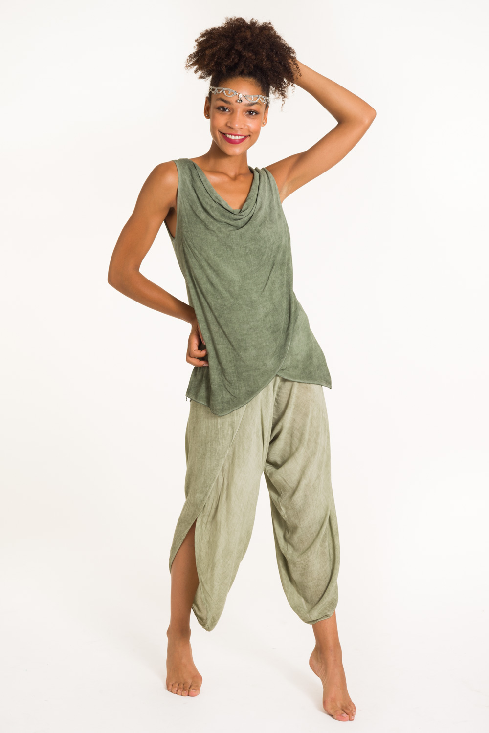9-verde-a-blusa escote drapeado con caida