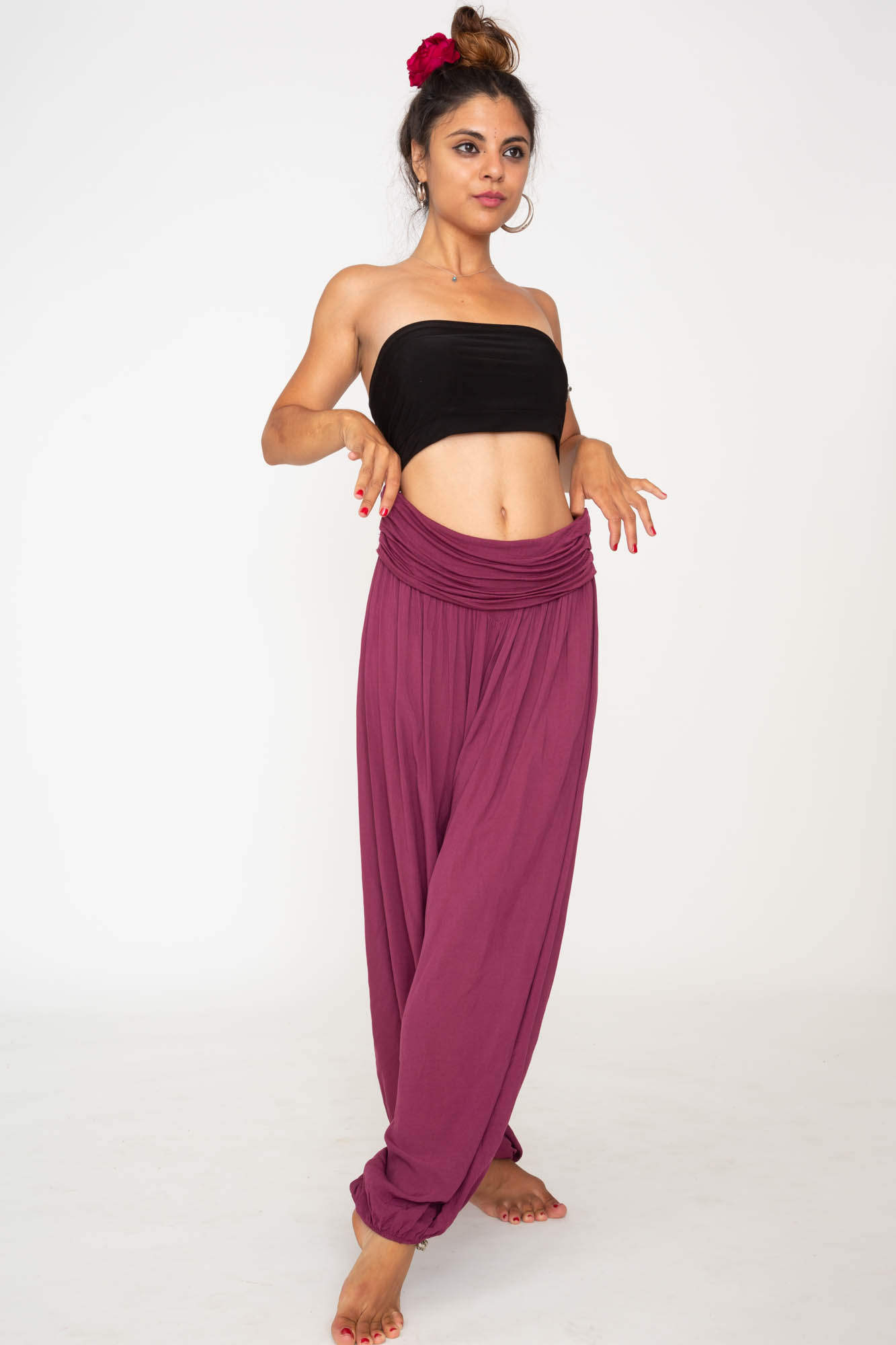 Pantalon Bombacho color vino, ropa Ibicenca, Hippie Pantalon Bombacho color vino, ropa Ibicenca, Hippie