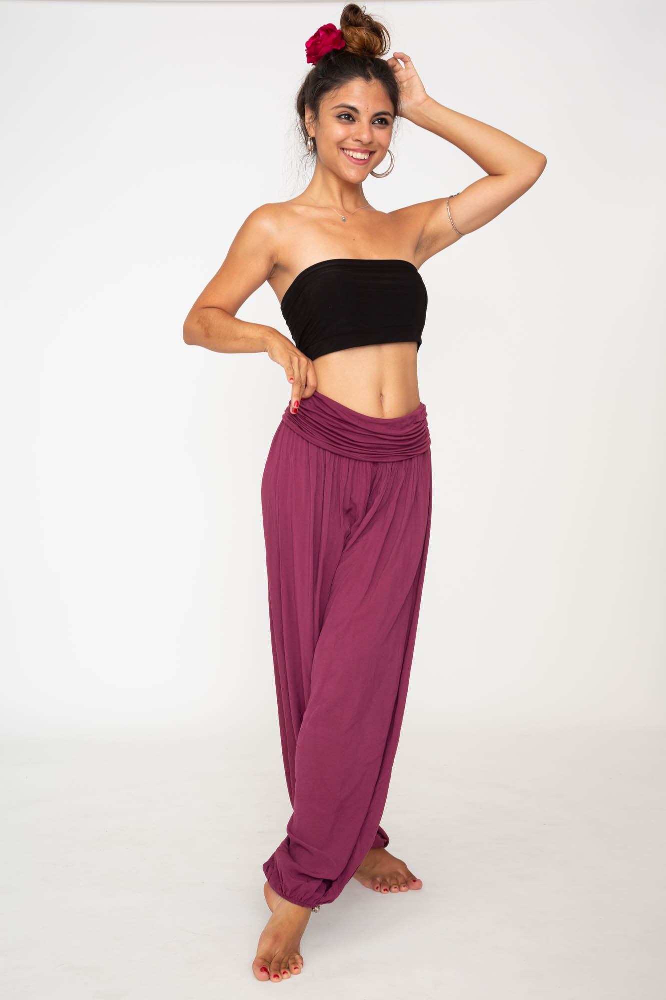 Pantalon Bombacho color vino, ropa Ibicenca, Hippie Pantalon Bombacho color vino, ropa Ibicenca, Hippie