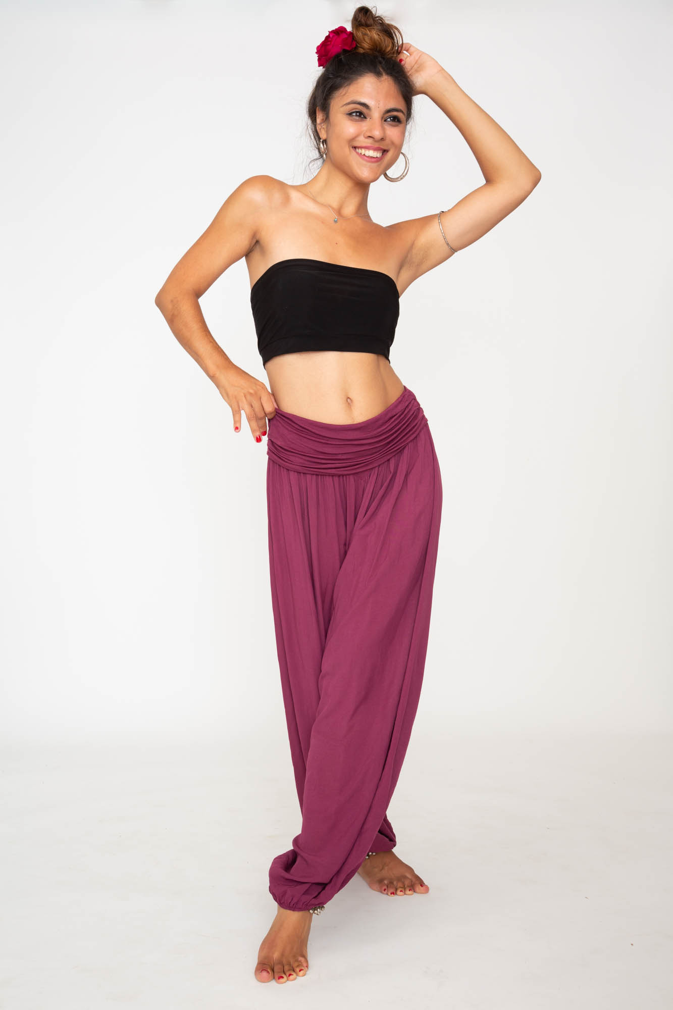 Pantalon Bombacho color vino, ropa Ibicenca, Hippie Pantalon Bombacho color vino, ropa Ibicenca, Hippie