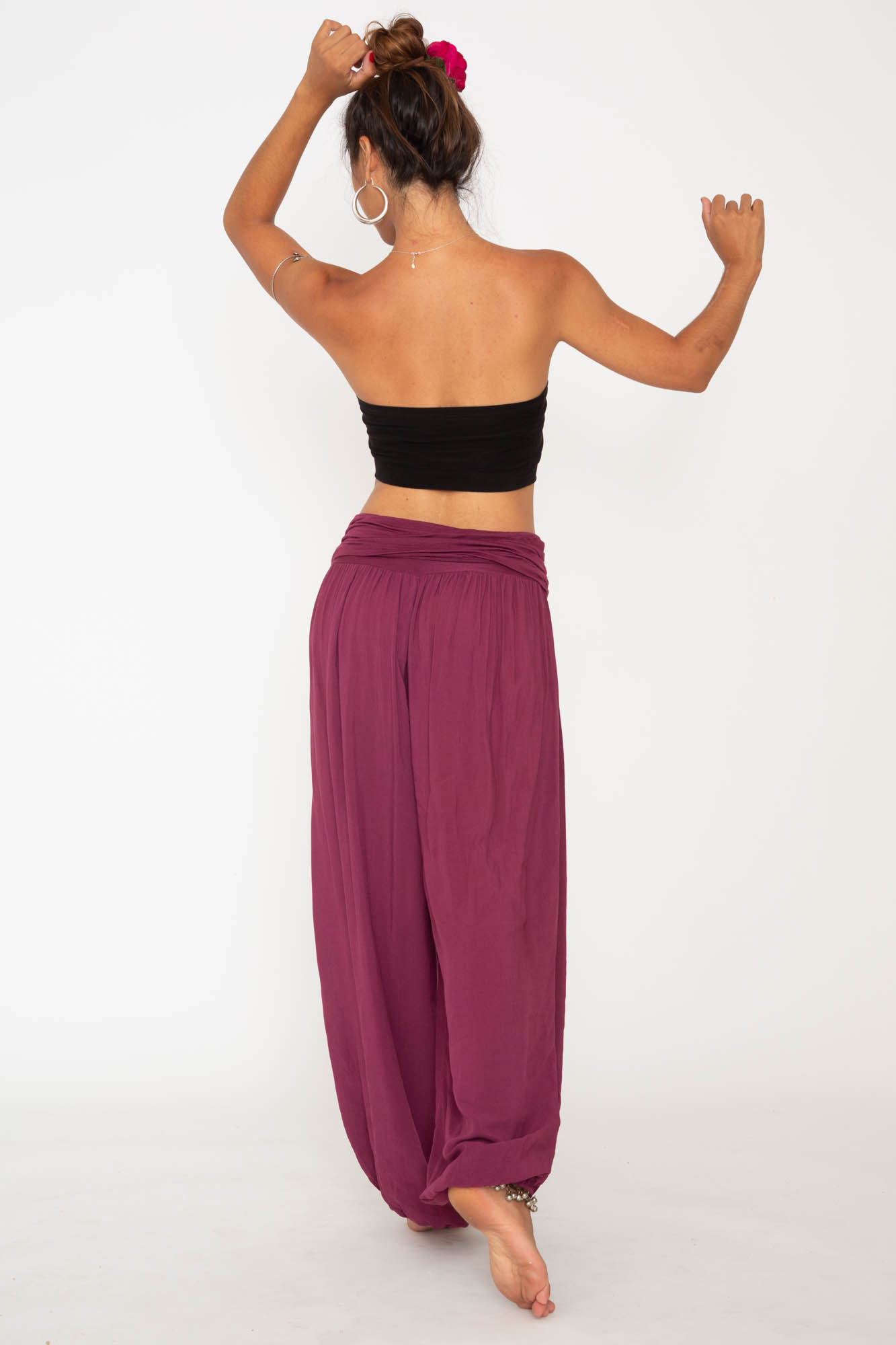Pantalon Bombacho color vino, ropa Ibicenca, Hippie Pantalon Bombacho color vino, ropa Ibicenca, Hippie
