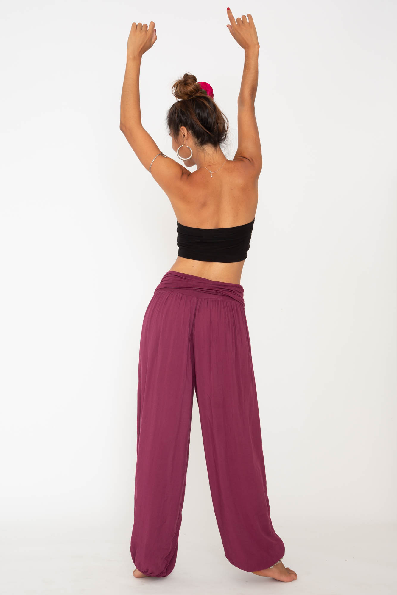 Pantalon Bombacho color vino, ropa Ibicenca, Hippie Pantalon Bombacho color vino, ropa Ibicenca, Hippie