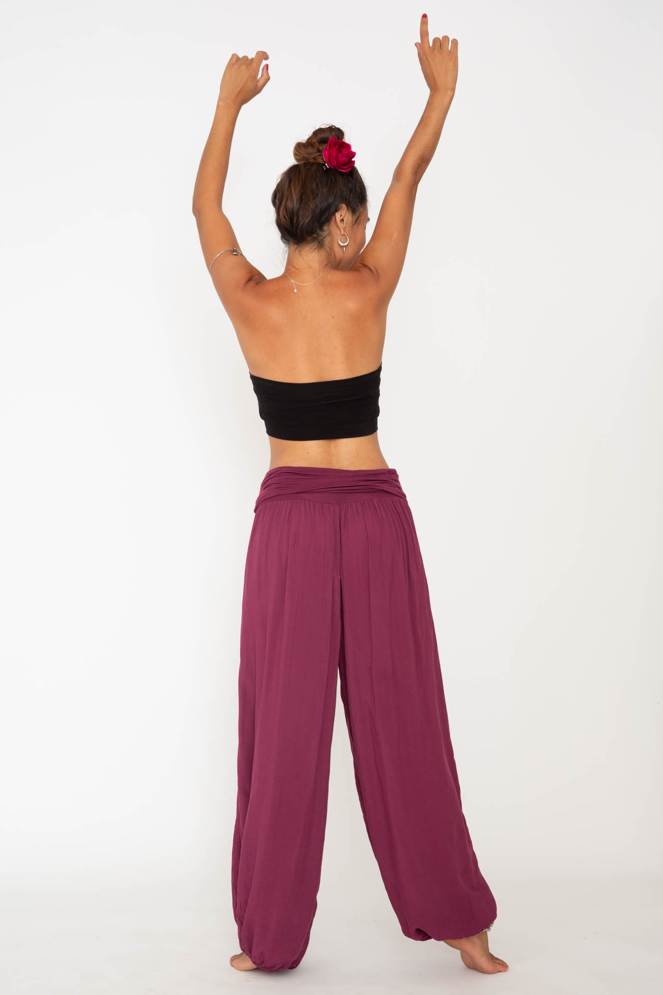Pantalon Bombacho color vino, ropa Ibicenca, Hippie Pantalon Bombacho color vino, ropa Ibicenca, Hippie